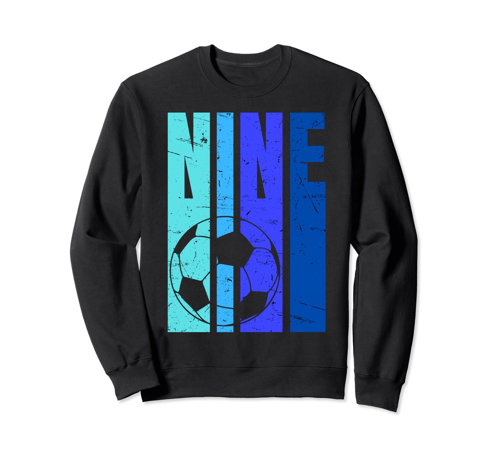 Soccer 9Th Birthday 9 Years Old Sweatshirt - Aesthetic Graphic for Adults - T-Shirt, Sweatshirt, Hoodie