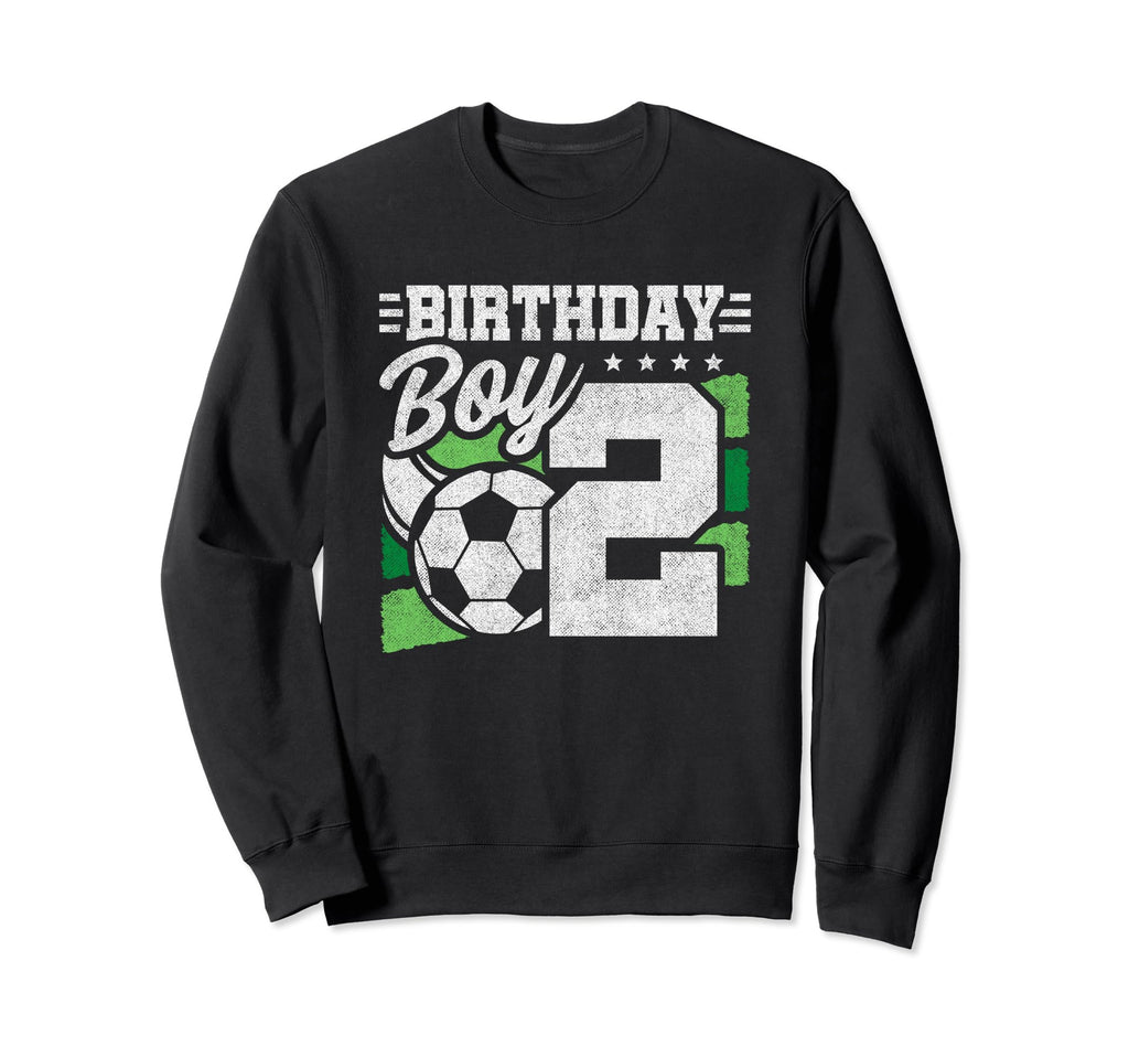 2 Year Old Birthday Soccer Party 2Nd Sweatshirt - Unique Graphic Unisex - T-Shirt, Sweatshirt, Hoodie