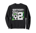 2 Year Old Birthday Soccer Party 2Nd Sweatshirt - Unique Graphic Unisex - T-Shirt, Sweatshirt, Hoodie