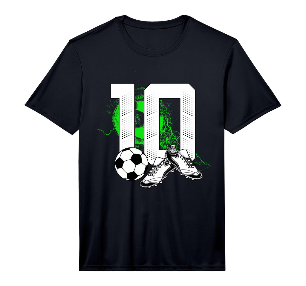 10Th Birthday Soccer Player Football 10 T-Shirt - Streetwear Style Unisex - T-Shirt, Sweatshirt, Hoodie