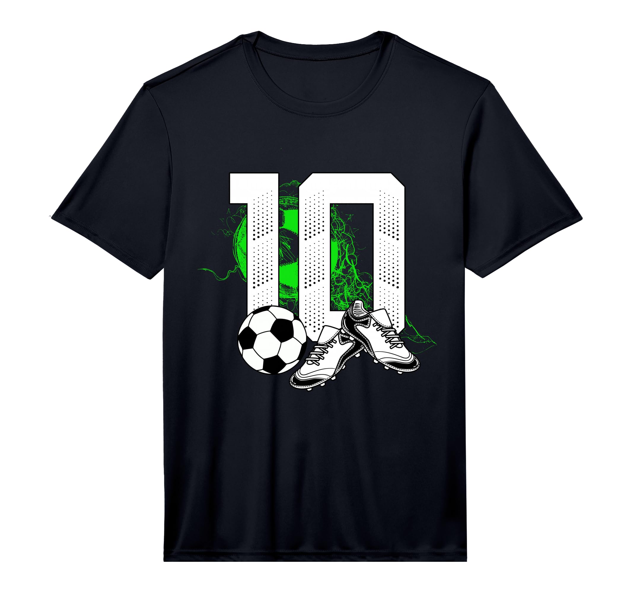 10Th Birthday Soccer Player Football 10 T-Shirt - Streetwear Style Unisex - T-Shirt, Sweatshirt, Hoodie
