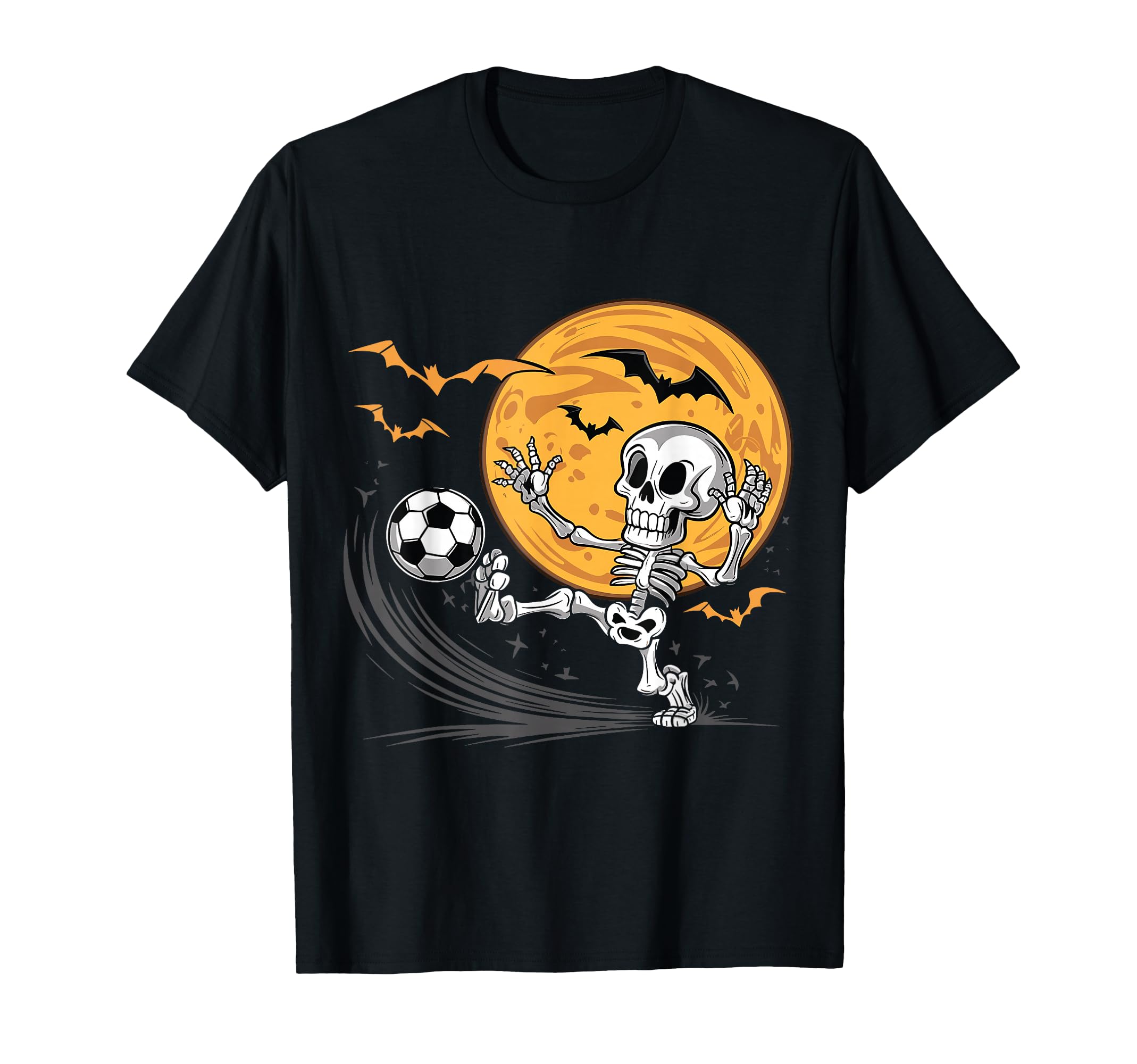 Soccer Skeleton Halloween Soccer T-Shirt - Casual Everyday Wear for Adults - T-Shirt, Sweatshirt, Hoodie