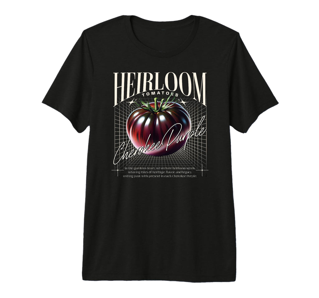 Cherokee Purple Heirloom Seed Saver T-Shirt - Novelty Apparel for Adults - T-Shirt, Sweatshirt, Hoodie