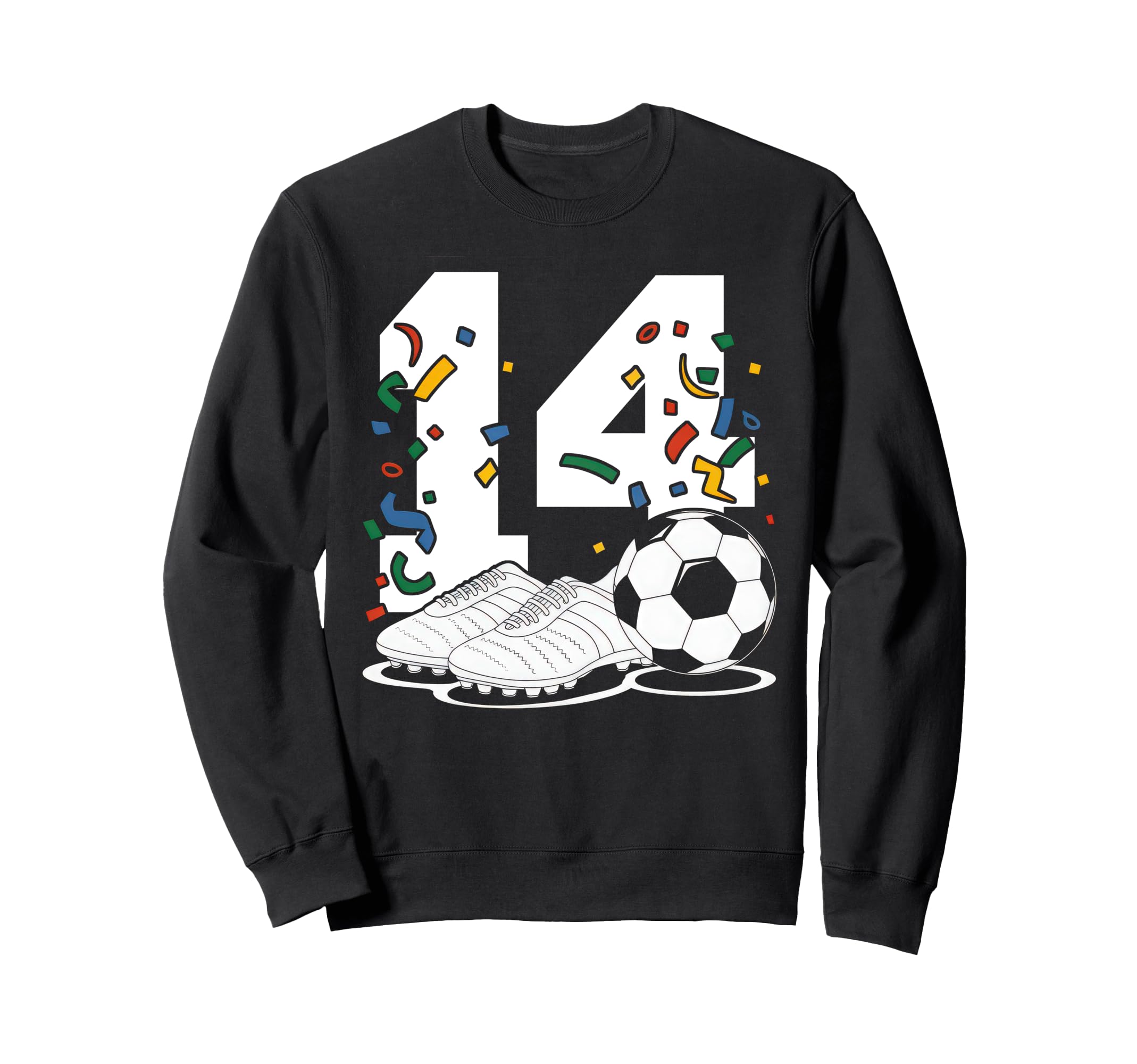 14 Soccer Birthday Gift Soccer Fan Sweatshirt - Unique Graphic Men Women - T-Shirt, Sweatshirt, Hoodie