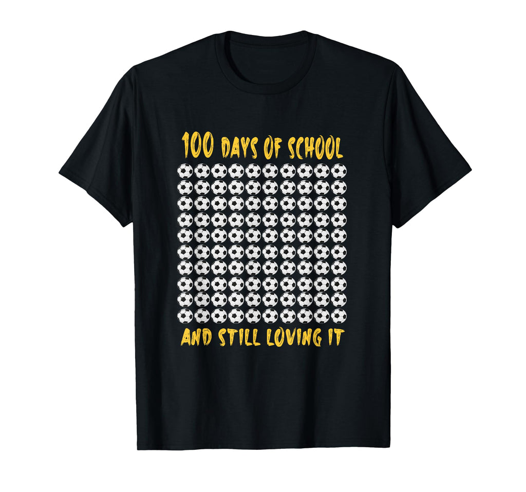 100Th Day School Outfit Who Love Soccer T-Shirt - Minimalist Print Unisex - T-Shirt, Sweatshirt, Hoodie
