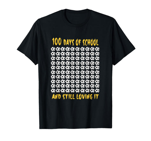100Th Day School Outfit Who Love Soccer T-Shirt - Minimalist Print Unisex - T-Shirt, Sweatshirt, Hoodie