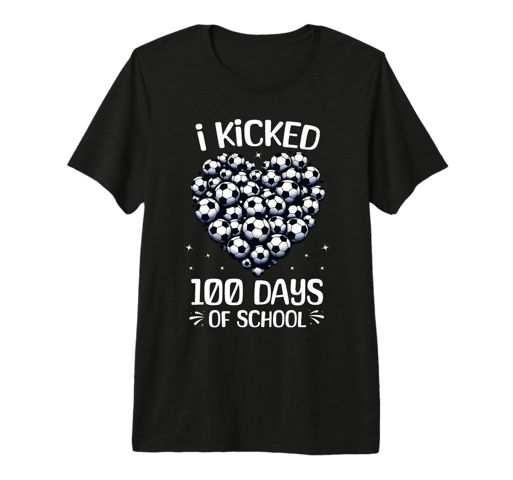 100 Days School Soccer Heart Love 100Th T-Shirt - Graphic Print for Adults - T-Shirt, Sweatshirt, Hoodie