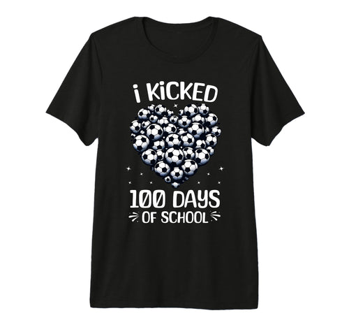 100 Days School Soccer Heart Love 100Th T-Shirt - Graphic Print for Adults - T-Shirt, Sweatshirt, Hoodie
