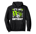 11Th Soccer Birthday Party 11 Year Hoodie - Aesthetic Graphic Men Women - T-Shirt, Sweatshirt, Hoodie
