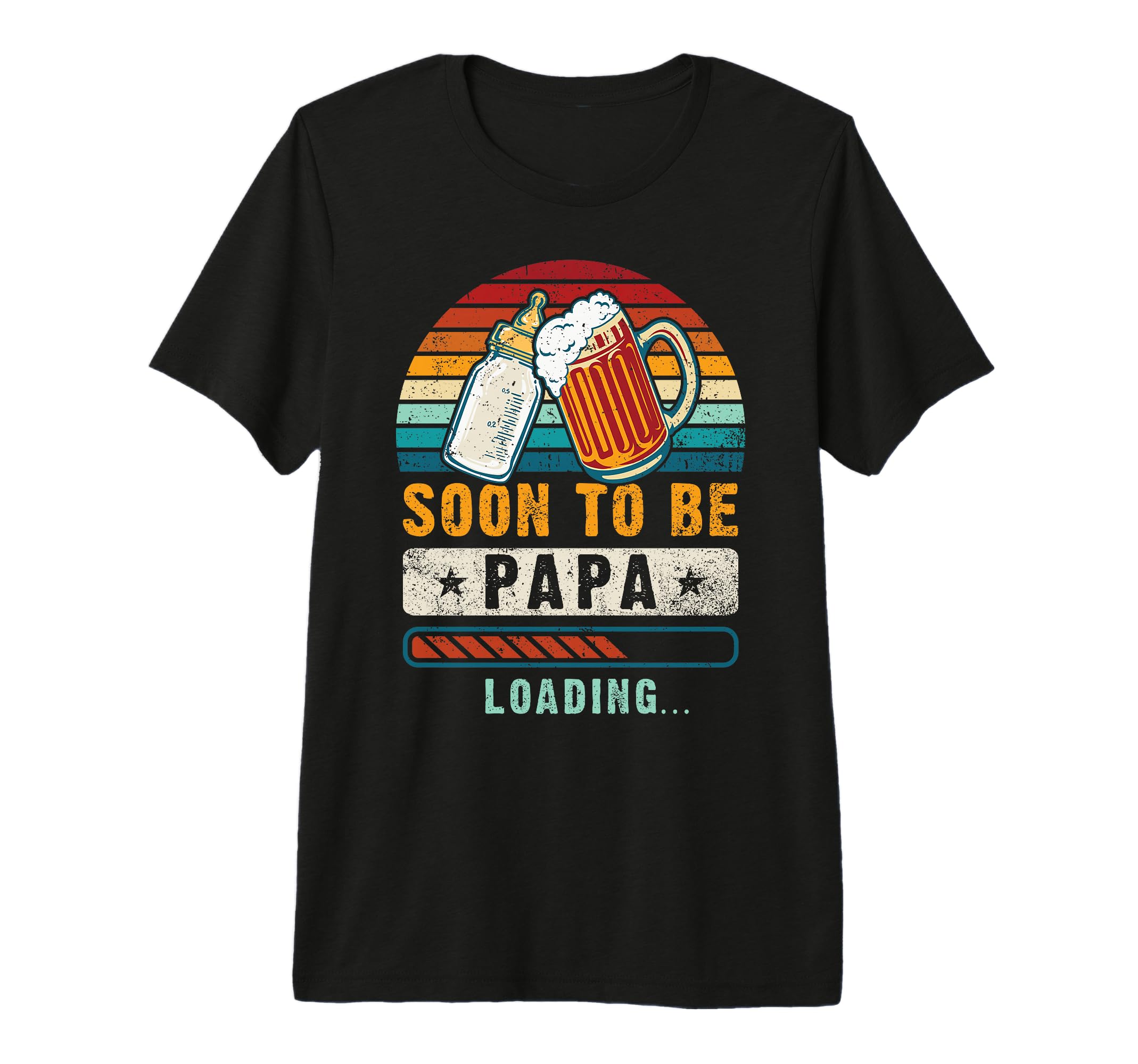 Mens Soon To Be Papa Loading T-Shirt - Streetwear Style for Adults - T-Shirt, Sweatshirt, Hoodie