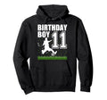 11 Year Old Soccer Birthday Party Hoodie - Custom Art Print Men Women - T-Shirt, Sweatshirt, Hoodie