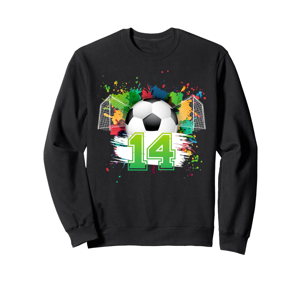 14Th Soccer Birthday Party 14 Sweatshirt - Streetwear Style for Adults - T-Shirt, Sweatshirt, Hoodie