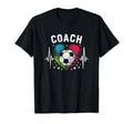 Soccer Coach Training Heart Beat T-Shirt - Aesthetic Graphic Men Women - T-Shirt, Sweatshirt, Hoodie