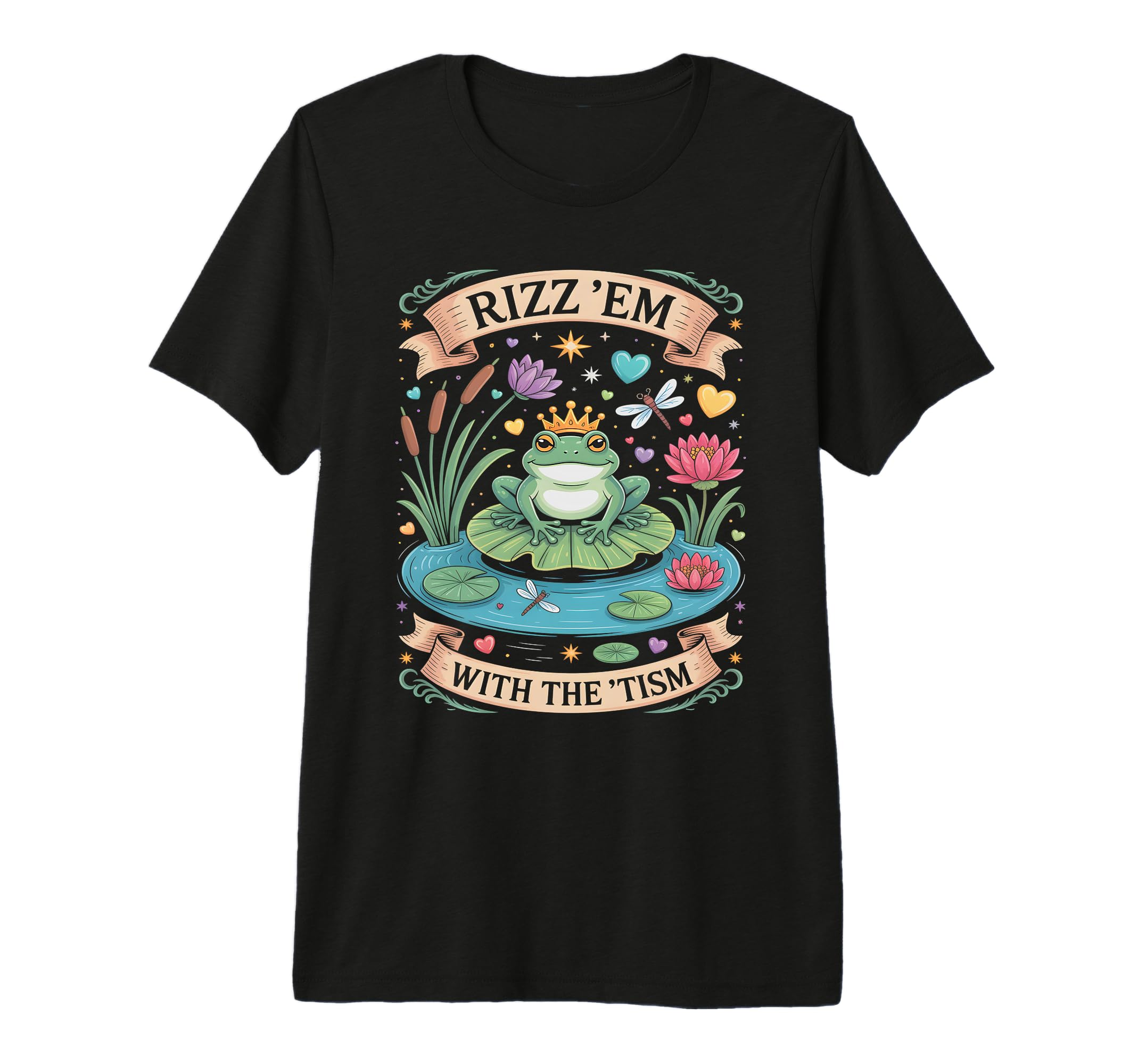 Charm Rizz Em Tism Frog Prince T-Shirt - Fun Novelty Design for Adults - T-Shirt, Sweatshirt, Hoodie