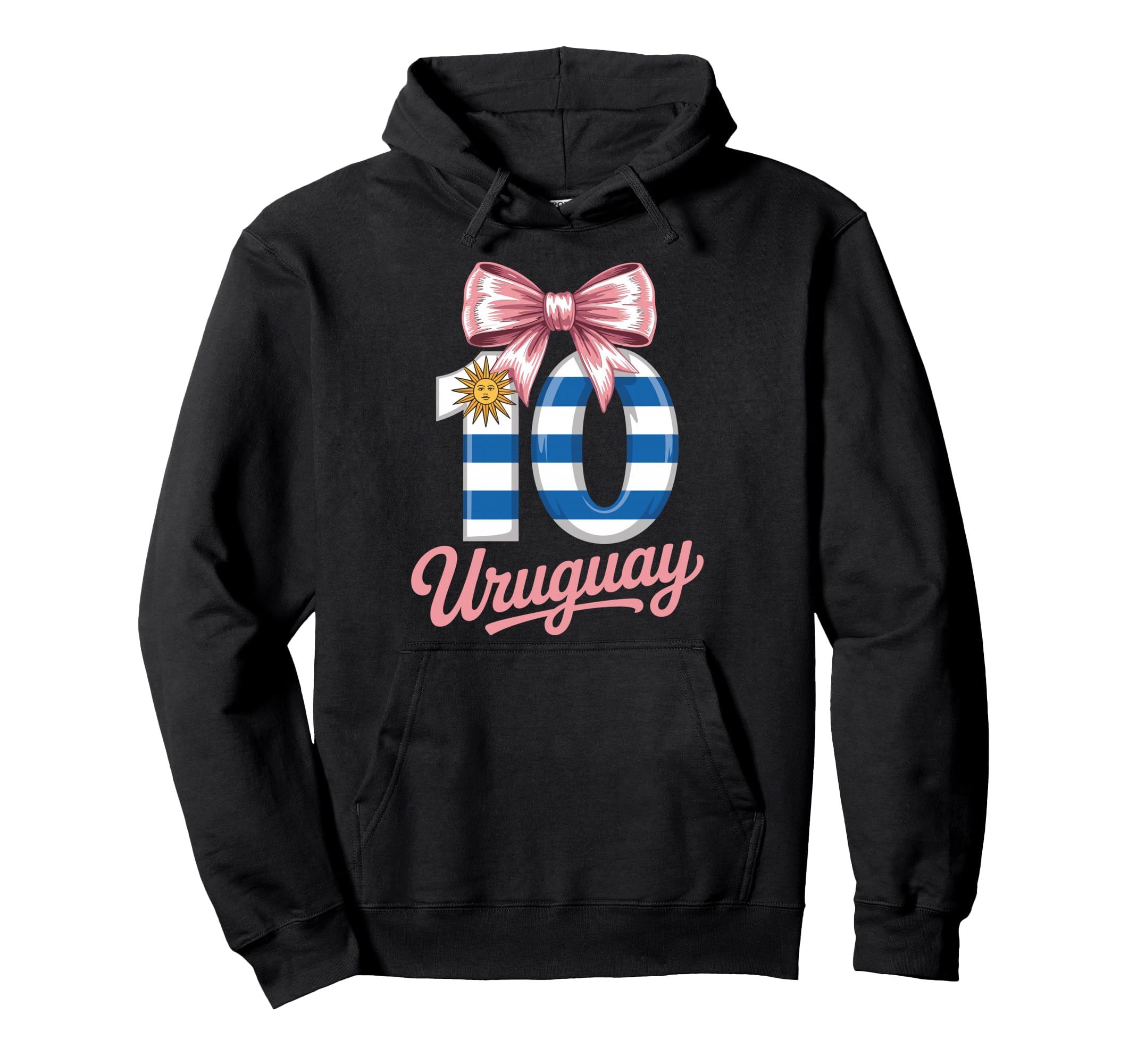 10 Uruguay Birthday Number 10 Soccer Hoodie - Novelty Apparel Men Women - T-Shirt, Sweatshirt, Hoodie