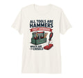 All Tools Are Hammers Funny Carpenter T-Shirt - Minimalist Print Men Women - T-Shirt, Sweatshirt, Hoodie