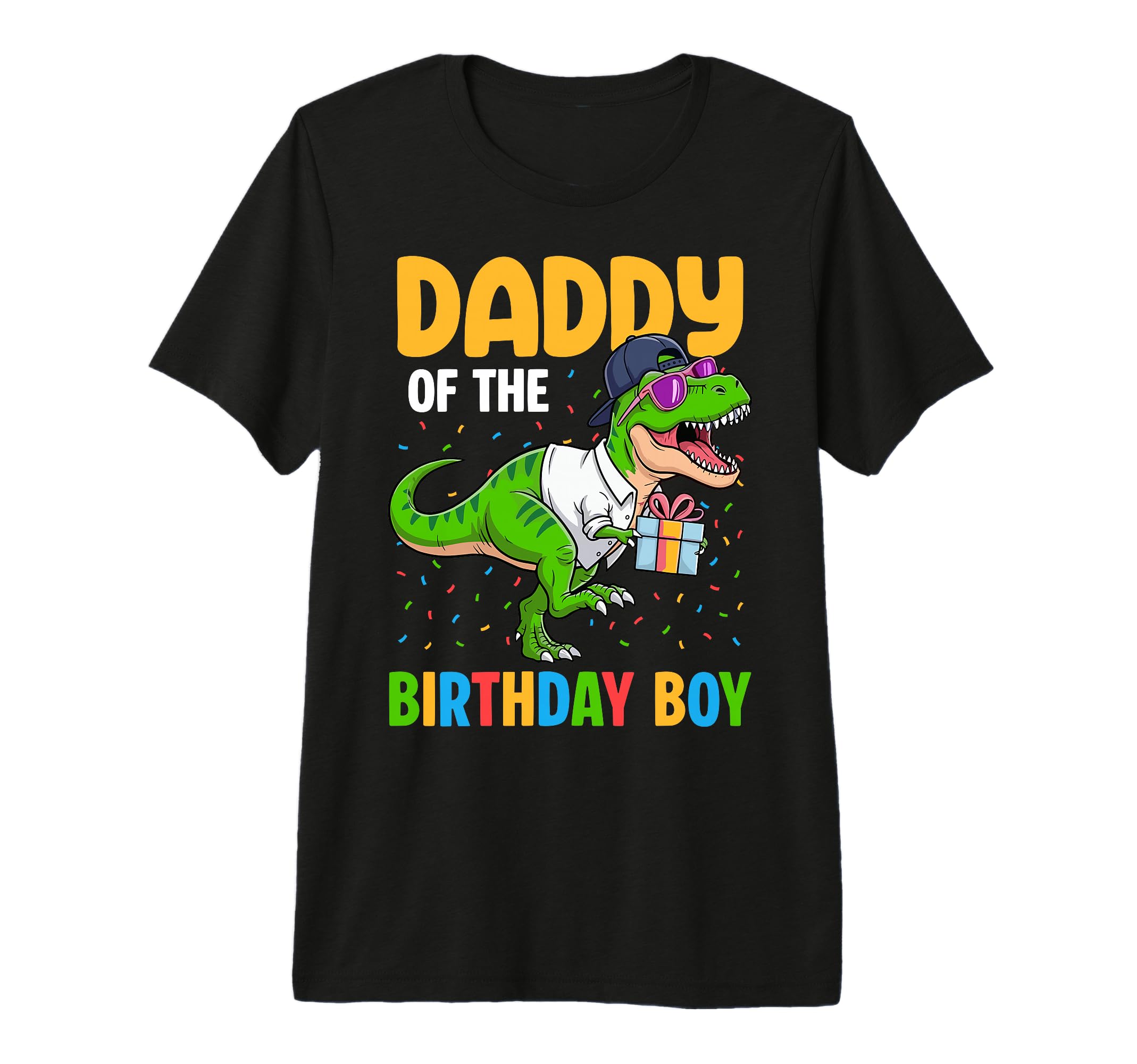 Daddy Birthday Party Outfit Dinosaur T-Shirt - Custom Art Print Unisex - T-Shirt, Sweatshirt, Hoodie