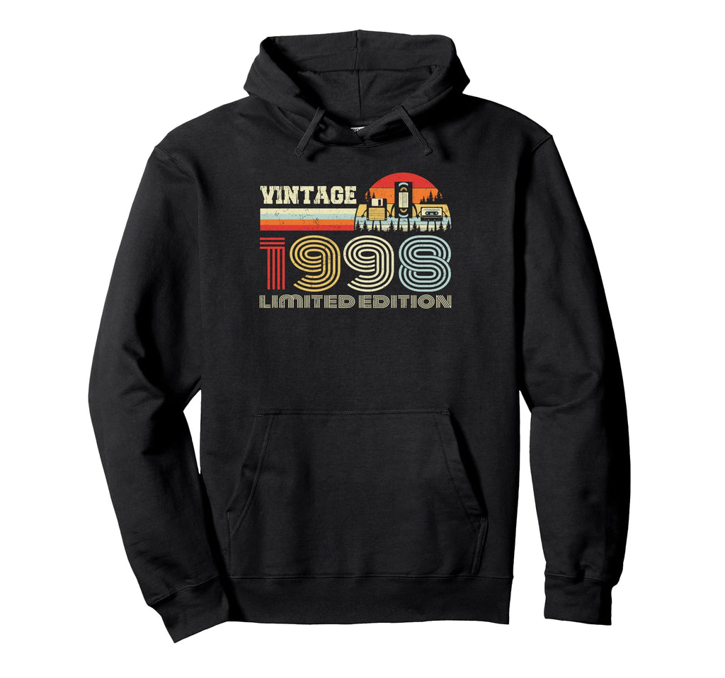 1998 Birthday 1998 Cassette Tape Hoodie - Unique Graphic Unisex - T-Shirt, Sweatshirt, Hoodie