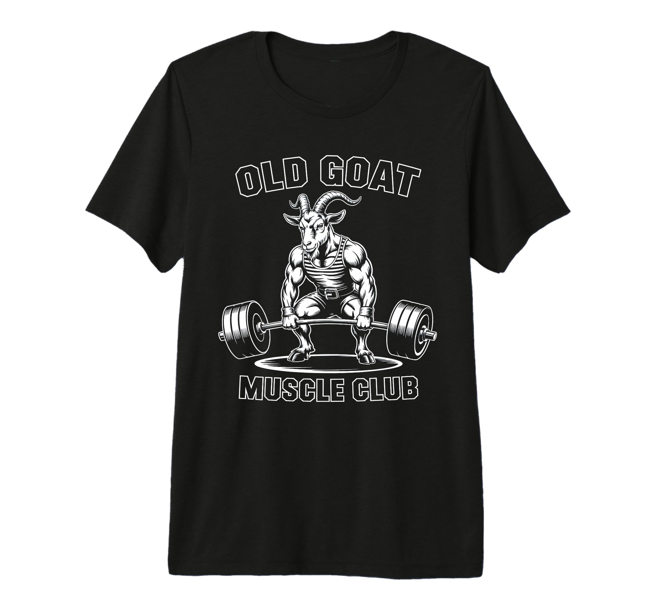 Old Goat Muscle Club Funny Gym Dad T-Shirt - Unique Graphic for Adults - T-Shirt, Sweatshirt, Hoodie