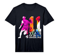 11 Years Being Awesome Soccer 11Th T-Shirt - Aesthetic Graphic Unisex - T-Shirt, Sweatshirt, Hoodie