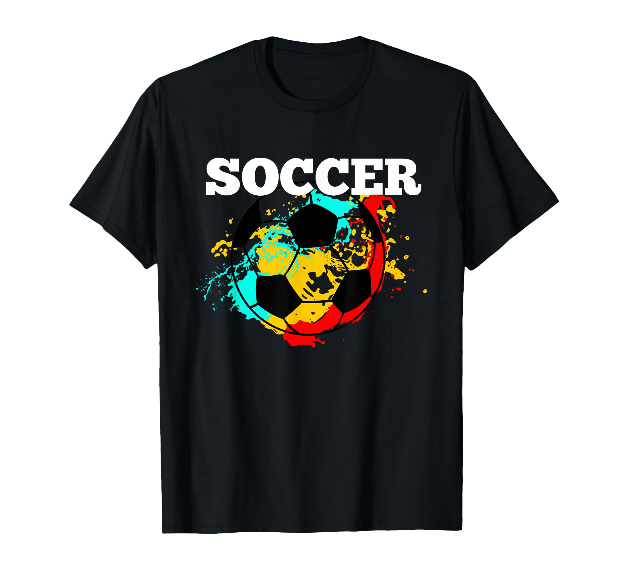 Soccer Player Coach Colorful T-Shirt - Aesthetic Graphic Men Women - T-Shirt, Sweatshirt, Hoodie