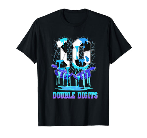 10 Double Digits 10Th Birthday T-Shirt - Minimalist Print for Adults - T-Shirt, Sweatshirt, Hoodie