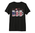 4Th July American Flag Mugs T-Shirt - Minimalist Print Men Women - T-Shirt, Sweatshirt, Hoodie