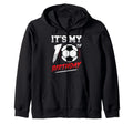 10Th Birthday Soccer Birthday Party T-Shirt - Graphic Print for Adults - T-Shirt, Sweatshirt, Hoodie