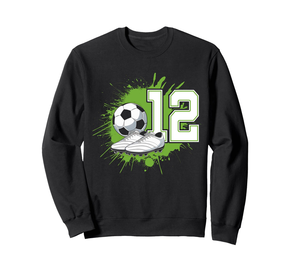 12 Soccer Birthday Gift Soccer Fan Sweatshirt - Novelty Apparel Unisex - T-Shirt, Sweatshirt, Hoodie