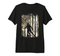Camo Us Flag Soccer Silhouette Football T-Shirt - Unique Graphic Unisex - T-Shirt, Sweatshirt, Hoodie