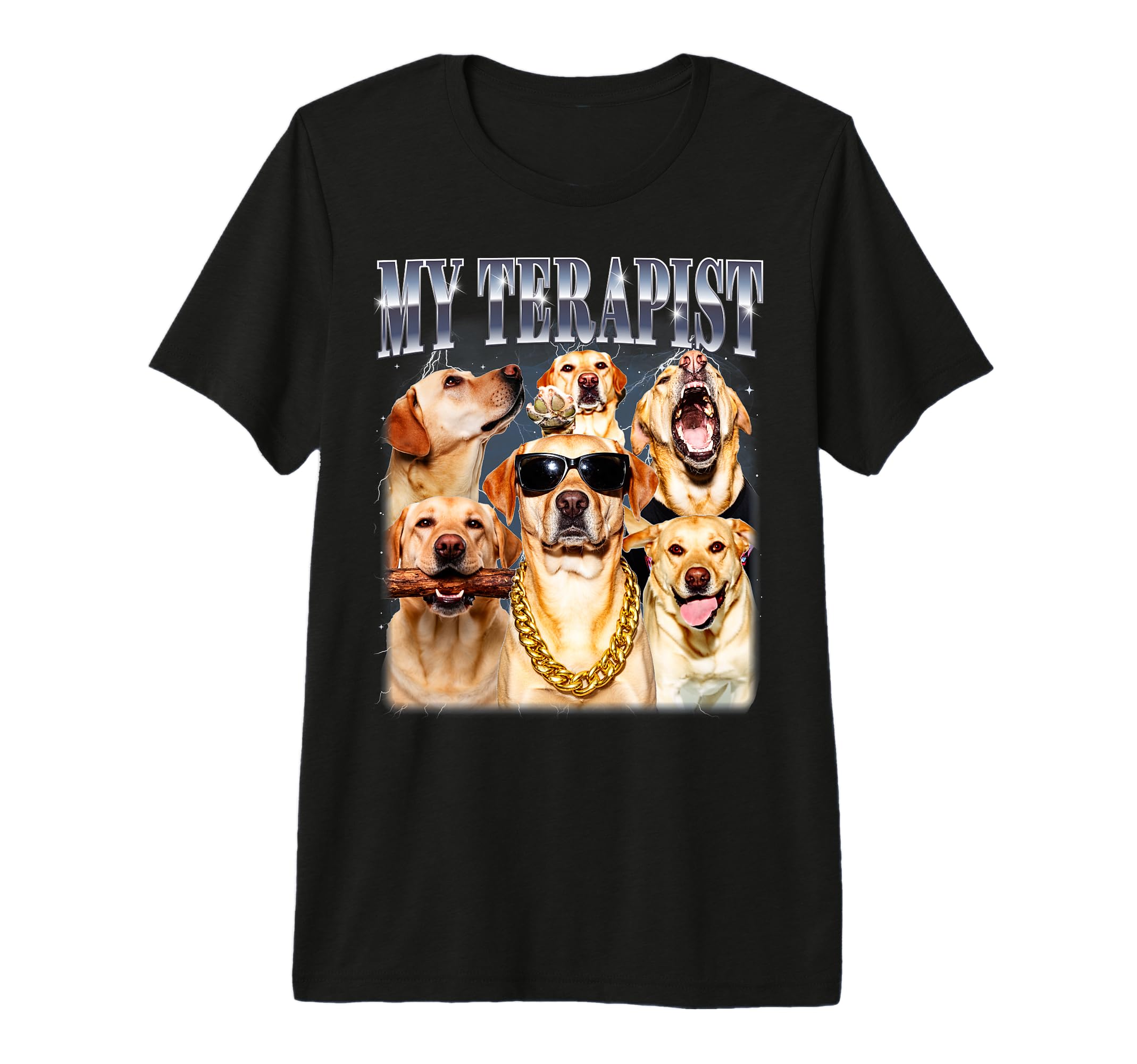 My Terapist Golden Labrador 90S Yellow T-Shirt - Aesthetic Graphic Unisex - T-Shirt, Sweatshirt, Hoodie