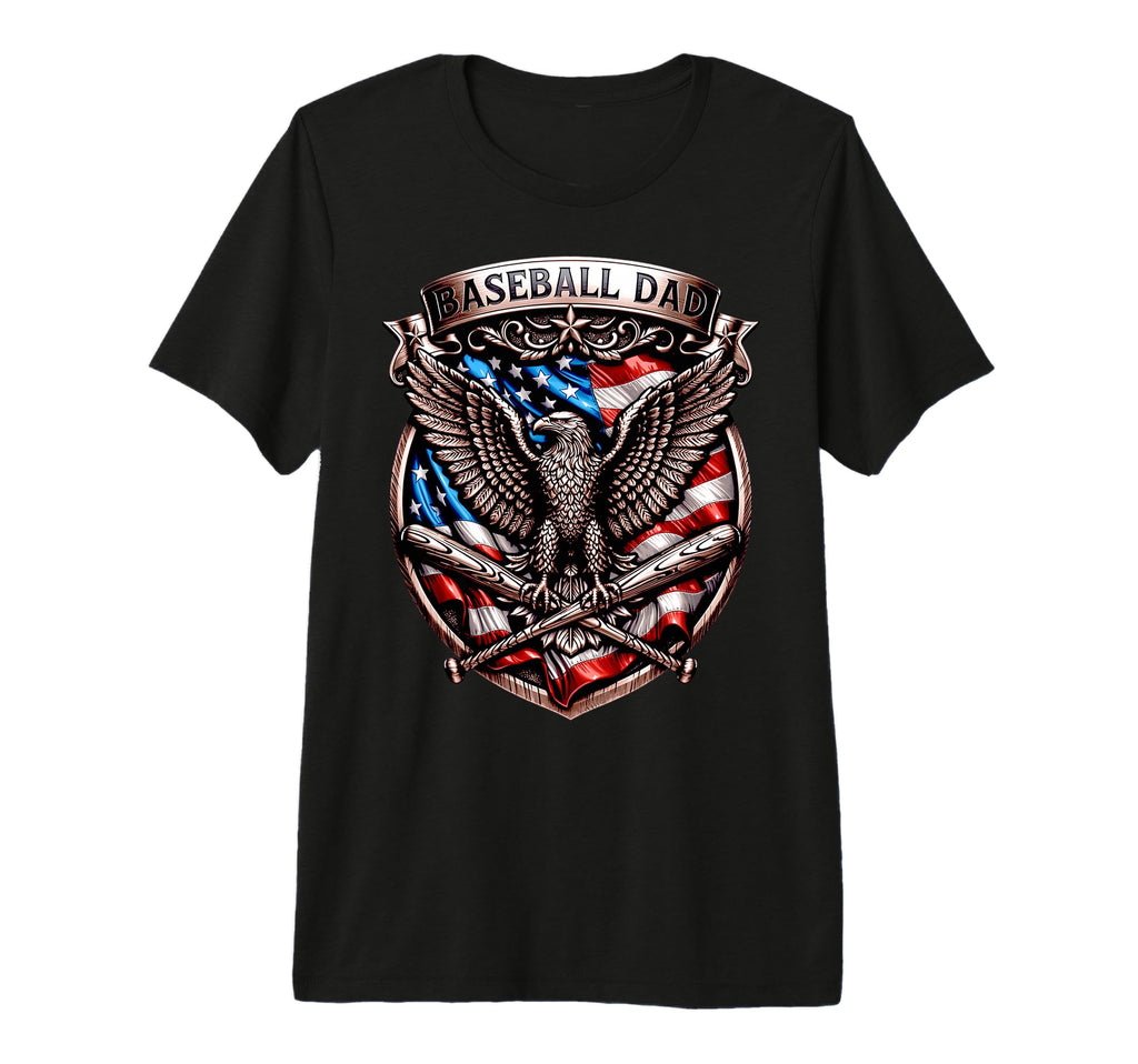 Usa Patriotic Baseball Dad Baseball T-Shirt - Streetwear Style for Adults - T-Shirt, Sweatshirt, Hoodie