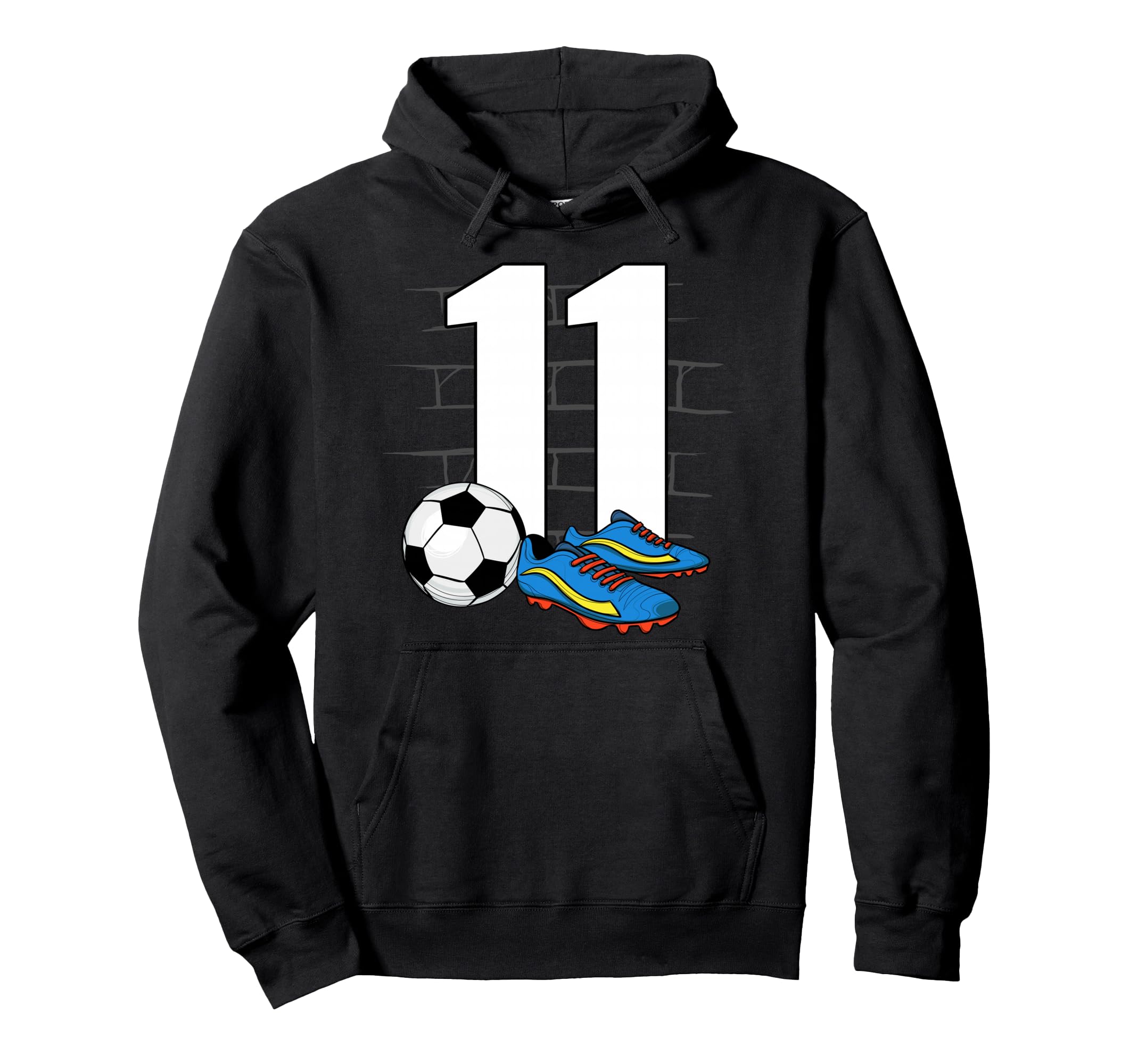 11Th Birthday Soccer Player Football Hoodie - Aesthetic Graphic Men Women - T-Shirt, Sweatshirt, Hoodie