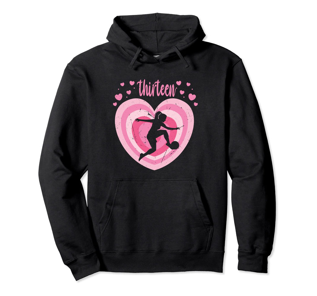 13 Year Old Soccer Birthday 13Th B Day Hoodie - Novelty Apparel Unisex - T-Shirt, Sweatshirt, Hoodie