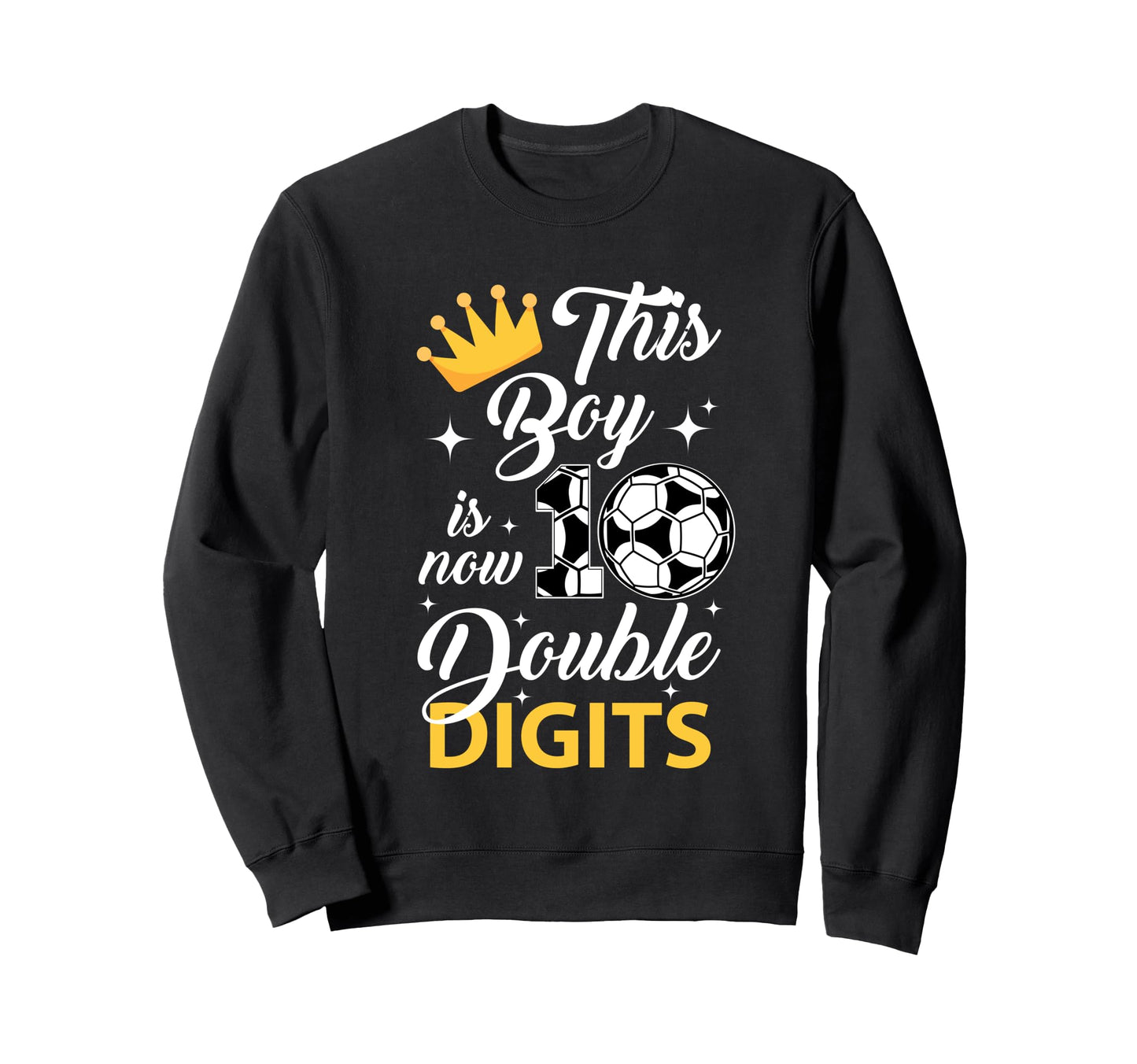 This Now 10 Double Digits Soccer Sweatshirt - Minimalist Print for Adults - T-Shirt, Sweatshirt, Hoodie