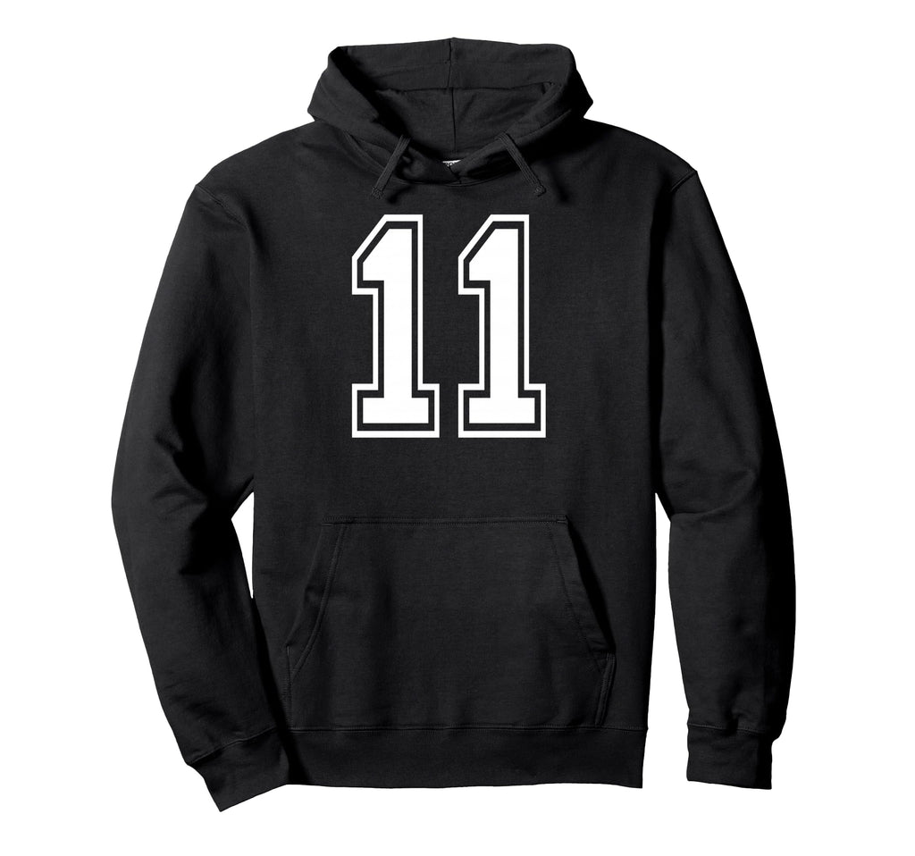 11 Number Eleven Team Sports Matching Hoodie - Novelty Apparel Unisex - T-Shirt, Sweatshirt, Hoodie