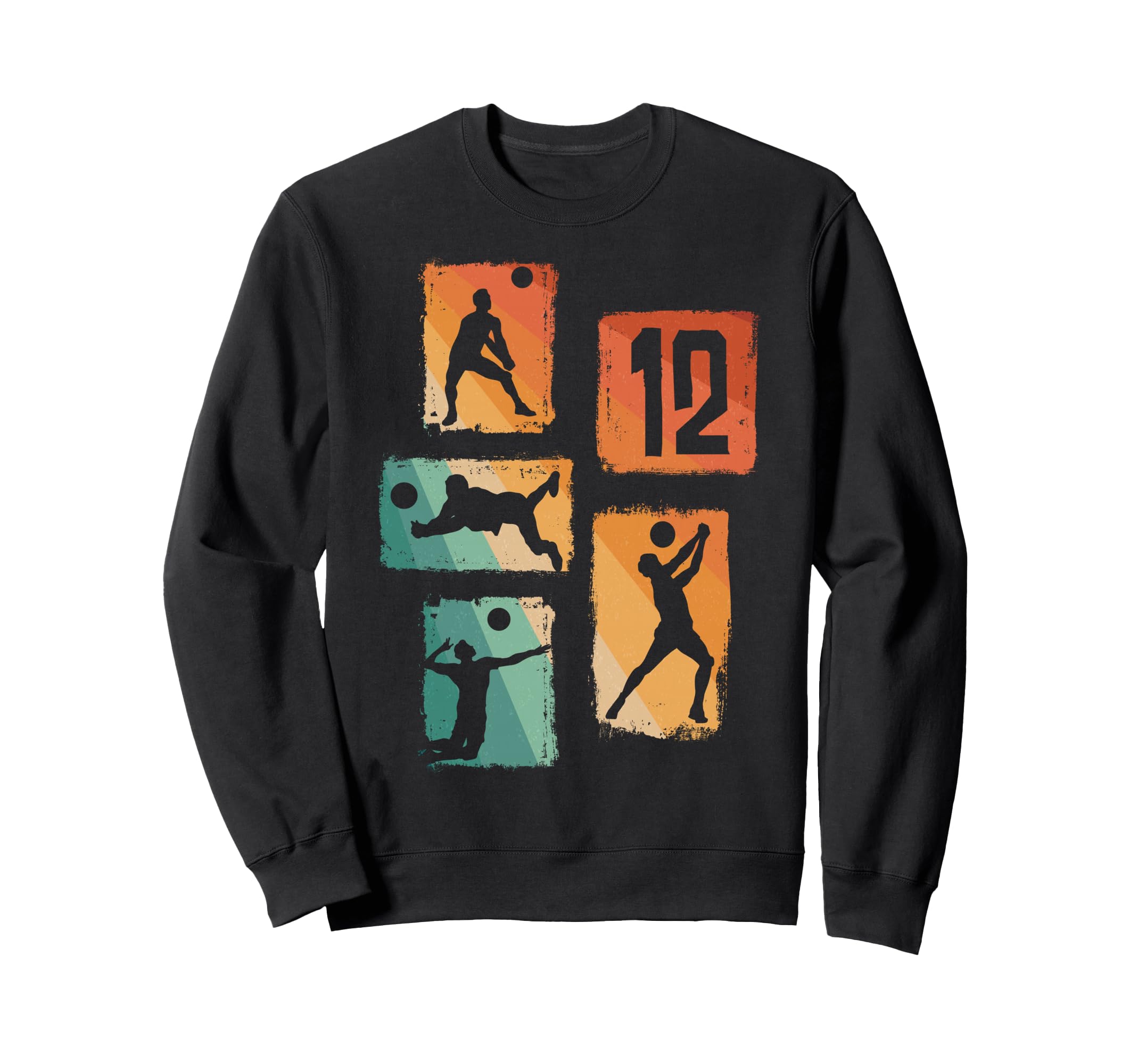 12Th Birthday Volleyball Player Sweatshirt - Custom Art Print for Adults - T-Shirt, Sweatshirt, Hoodie