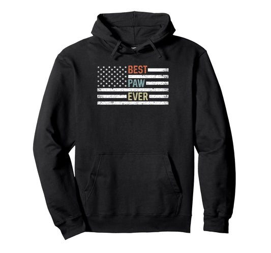 Best Paw Ever American Us Flag Funny Hoodie - Streetwear Style for Adults - T-Shirt, Sweatshirt, Hoodie