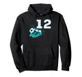 12Th Birthday Soccer Ball Shoes Hoodie - Fun Novelty Design Men Women - T-Shirt, Sweatshirt, Hoodie