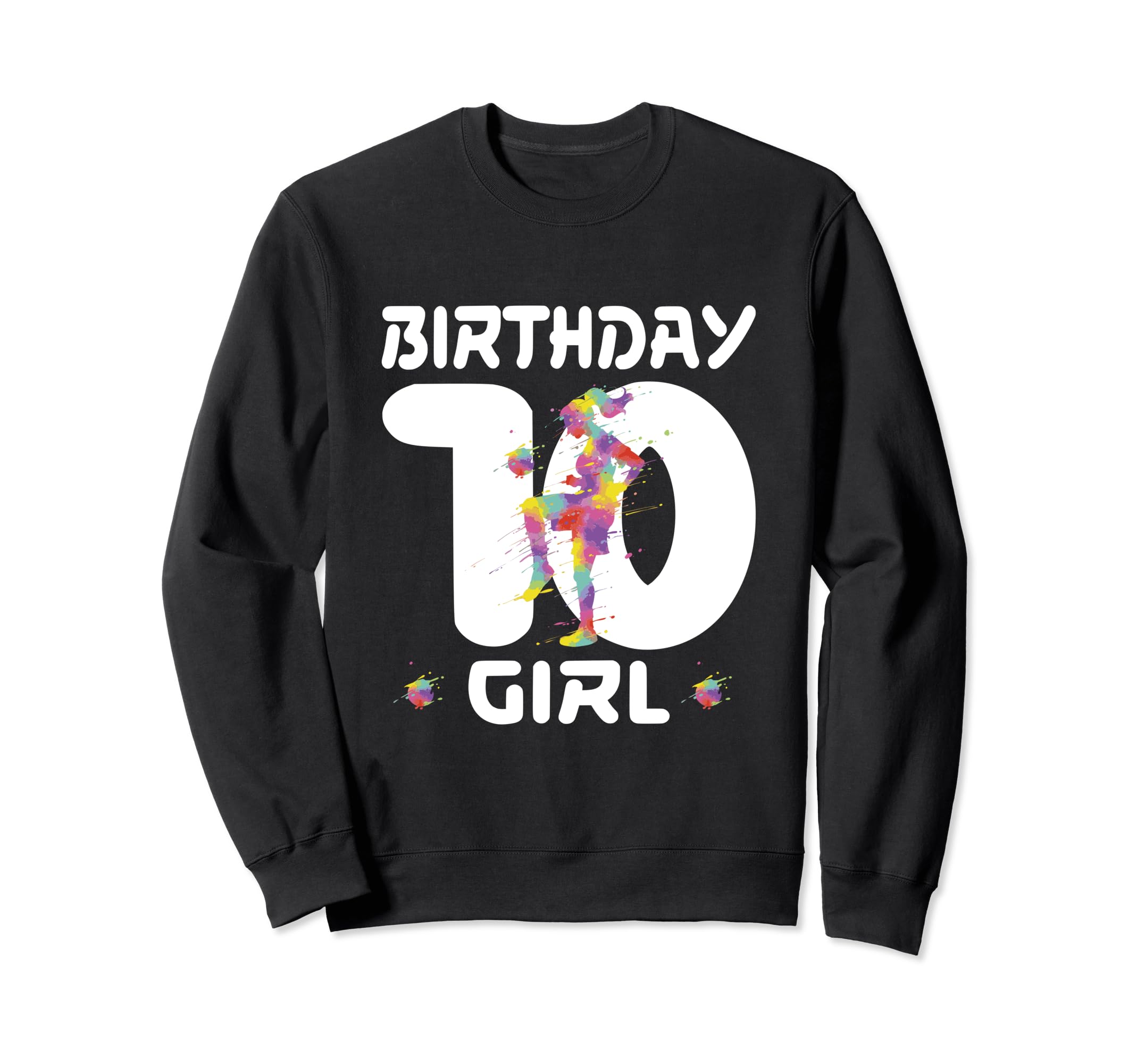 10Th Birthday Soccer Ten 10 Year Old Sweatshirt - Minimalist Print Unisex - T-Shirt, Sweatshirt, Hoodie