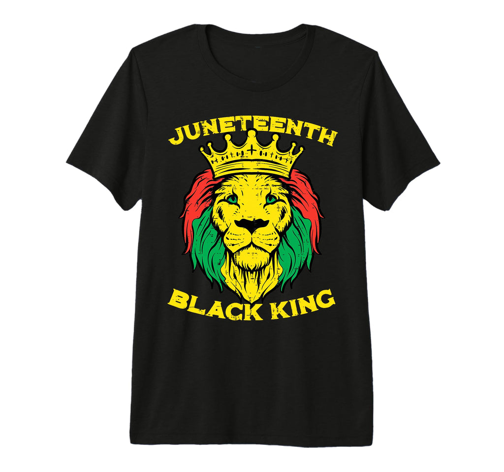 Juneteenth Black King Lion Face African T-Shirt - Minimalist Print Unisex - T-Shirt, Sweatshirt, Hoodie