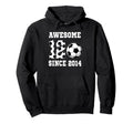12 Years Old Birthday Soccer Awesome Hoodie - Aesthetic Graphic for Adults - T-Shirt, Sweatshirt, Hoodie