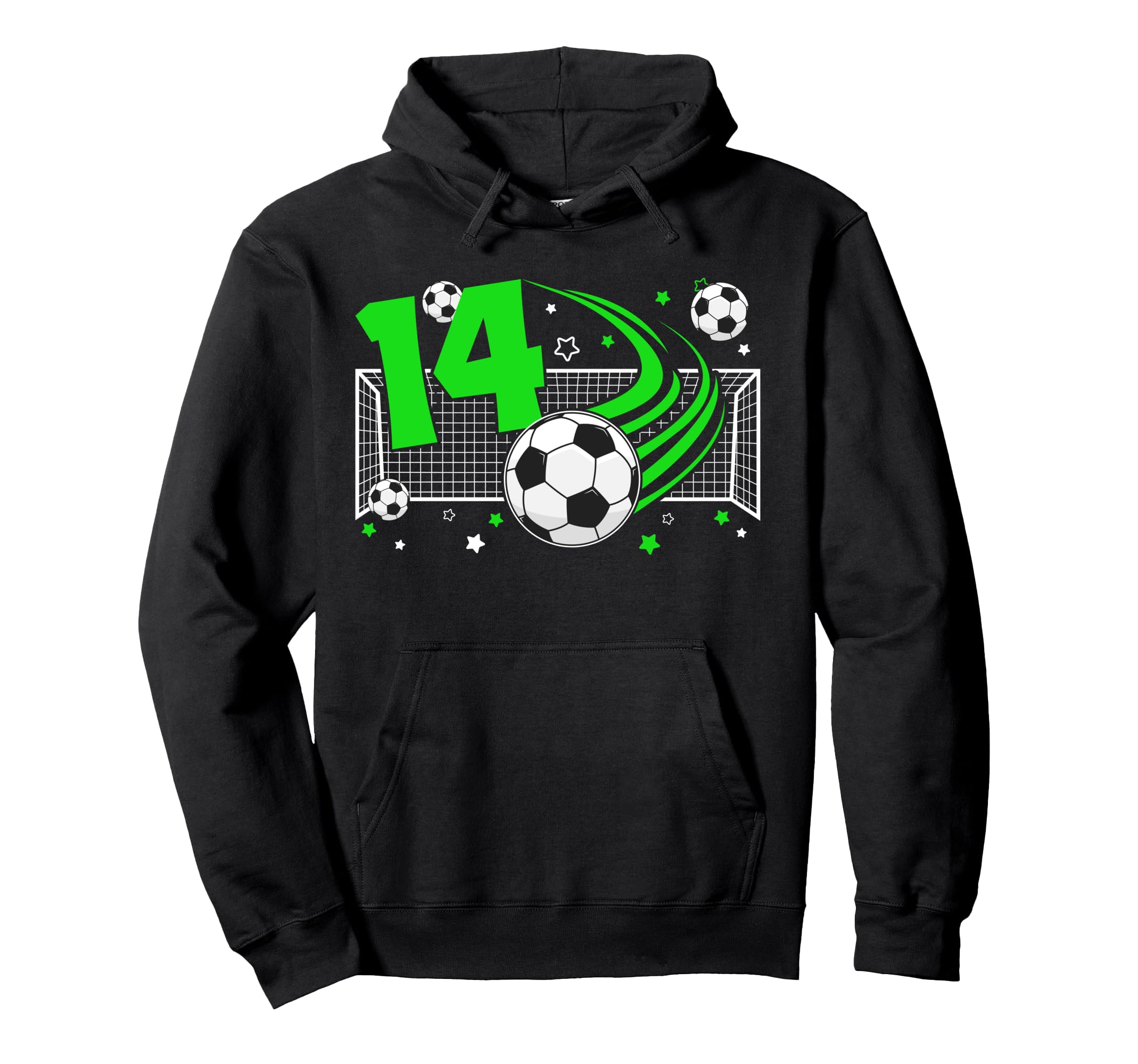 14Th Birthday Soccer 14 Year Old Soccer Hoodie - Unique Graphic Unisex - T-Shirt, Sweatshirt, Hoodie
