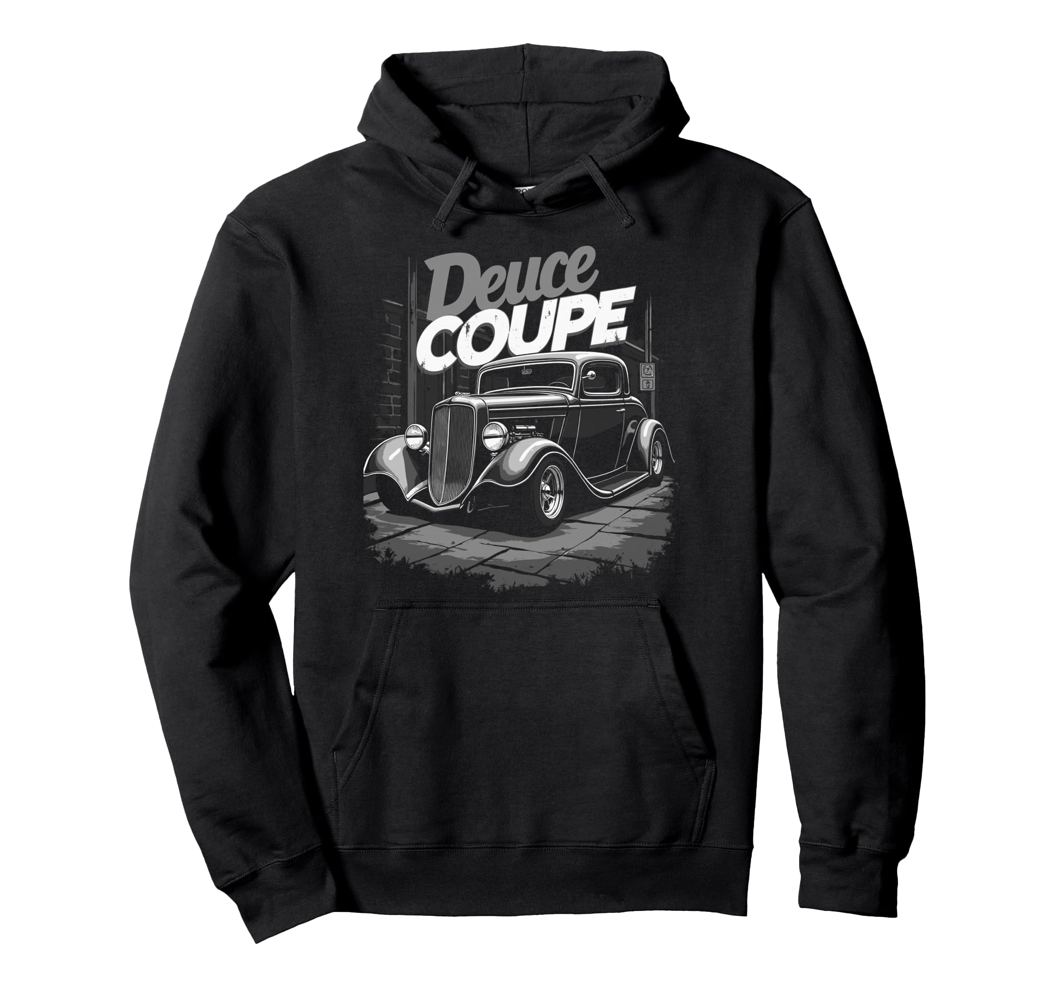 1932 Hot Rod Car Deuce Coupe 3 Window Hoodie - Trendy Graphic Men Women - T-Shirt, Sweatshirt, Hoodie