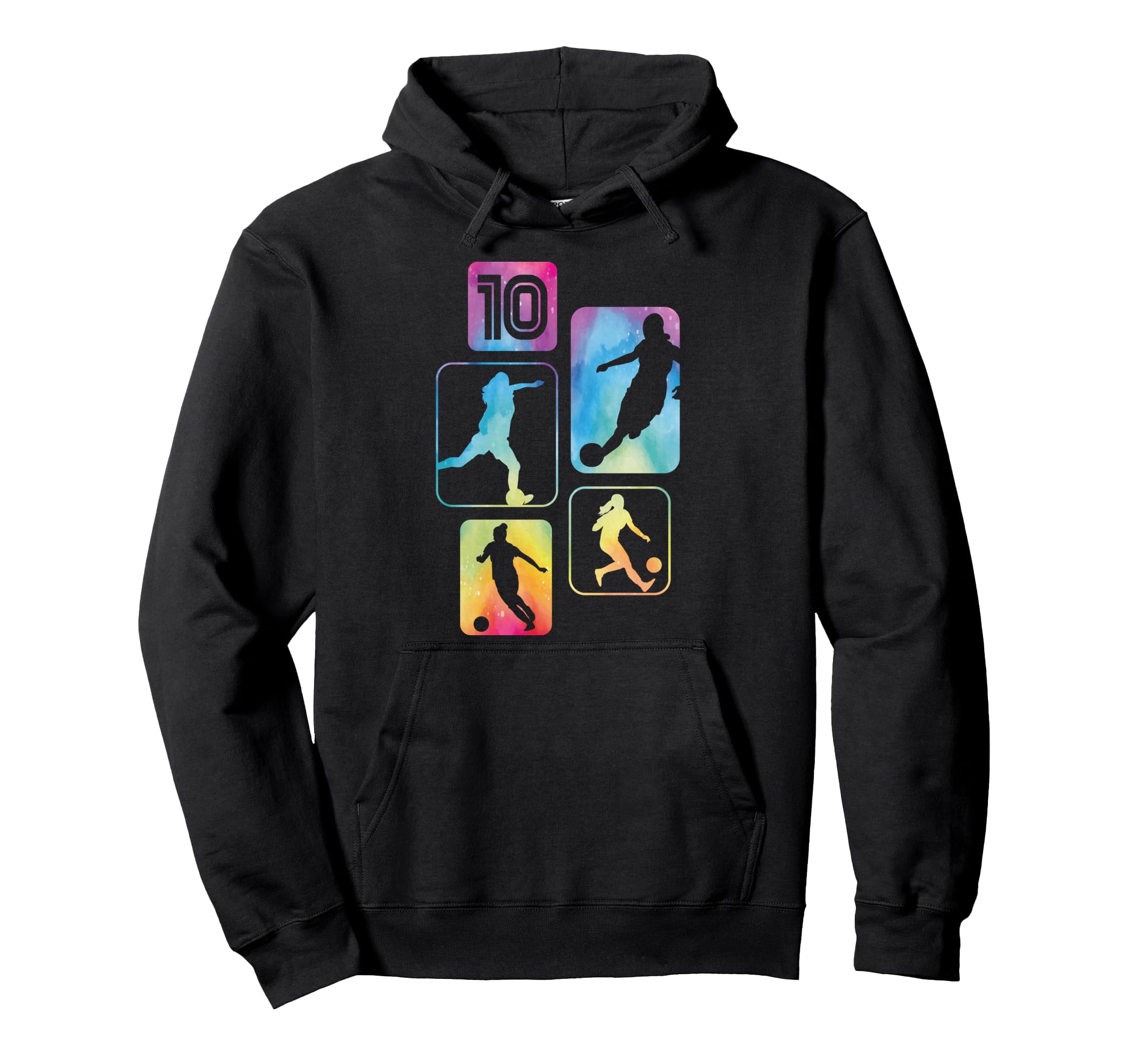 10Th Birthday Soccer Player Football 10 Hoodie - Minimalist Print Unisex - T-Shirt, Sweatshirt, Hoodie