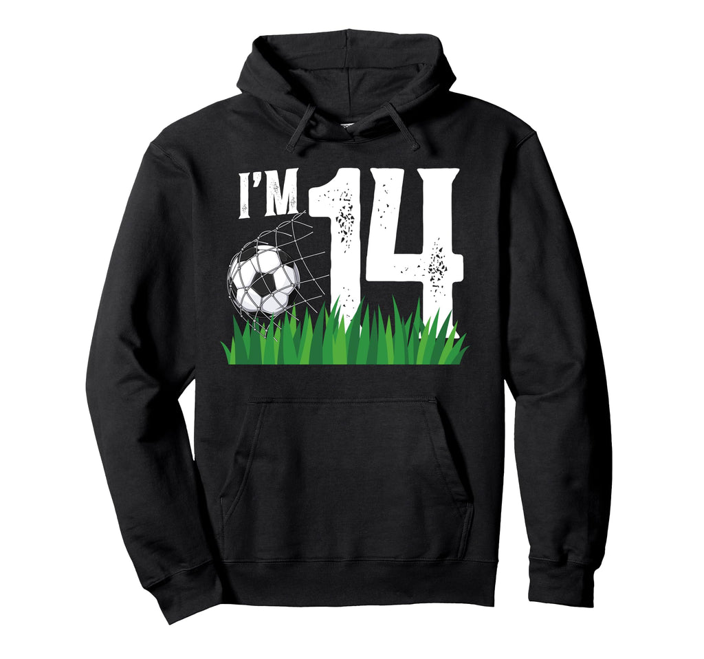 14Th Soccer Birthday Party Fourteen Hoodie - Custom Art Print Men Women - T-Shirt, Sweatshirt, Hoodie