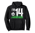 14Th Soccer Birthday Party Fourteen Hoodie - Custom Art Print Men Women - T-Shirt, Sweatshirt, Hoodie