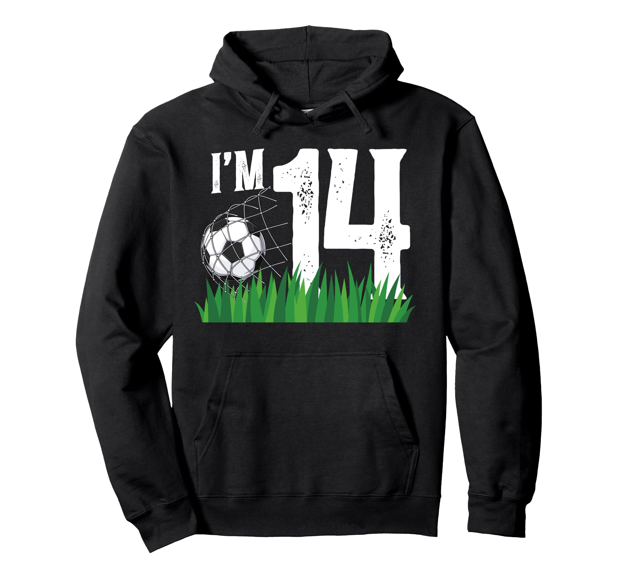 14Th Soccer Birthday Party Fourteen Hoodie - Custom Art Print Men Women - T-Shirt, Sweatshirt, Hoodie