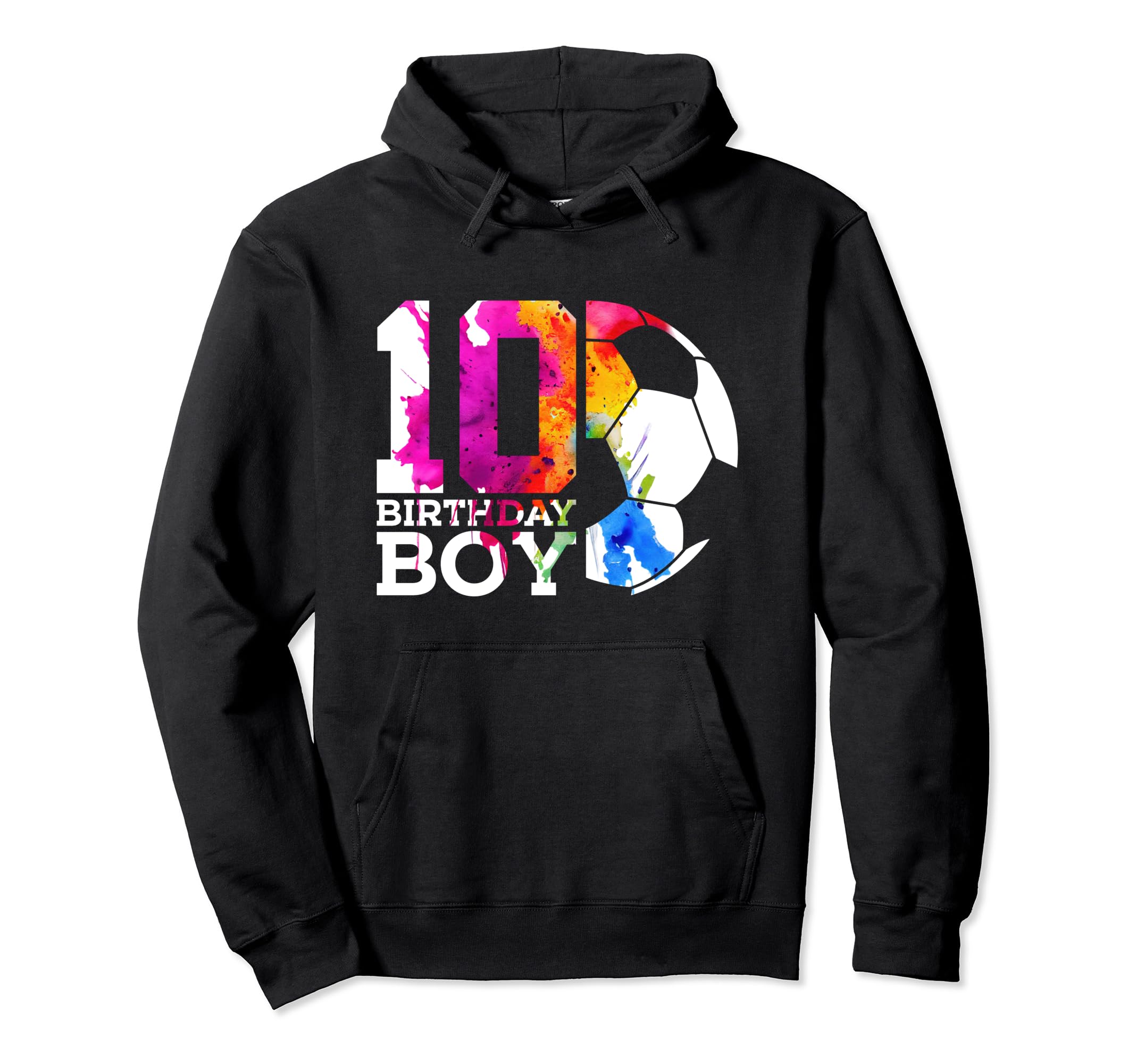 10 Birthday Soccer 10Th Birthday Hoodie - Aesthetic Graphic Unisex - T-Shirt, Sweatshirt, Hoodie