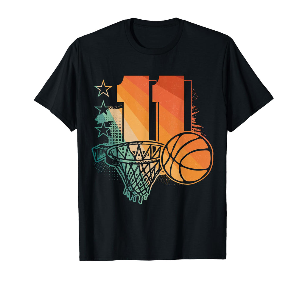 11Th Birthday Basketball Player Basketball T-Shirt - Graphic Print Unisex - T-Shirt, Sweatshirt, Hoodie